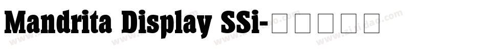 Mandrita Display SSi字体转换